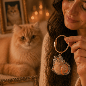 Kedi ve Köpek Tüy Saklama Anahtarlığı